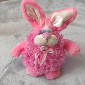 Dan Dee Collector's Choice Vintage Hot Pink Plush Bunny